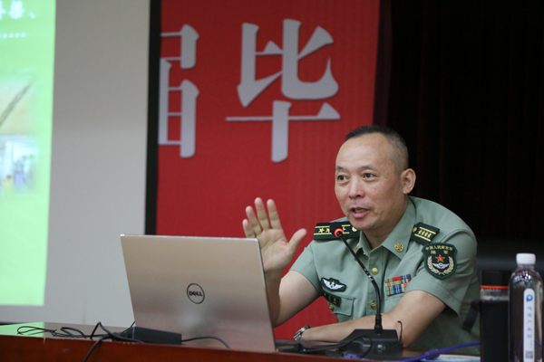 Jining Miit Business Vocational Training School Organization Retired Soldier Participate National Defense Education Theme Activity